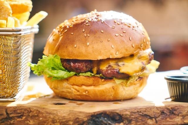 Frozen burgers